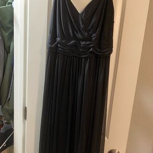 David’s Bridal black bridesmaid dress